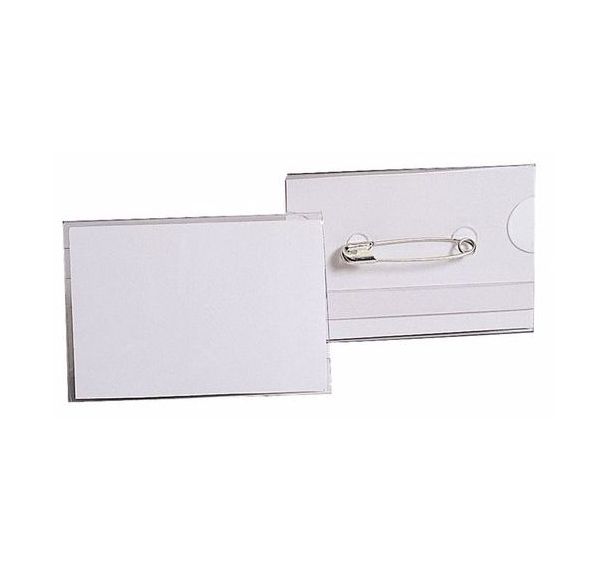 Badge à épingle 40x60 mm (Boite de 50)