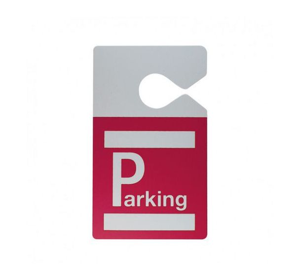 Badge parking avec accroche rétroviseur - Paquet de 100 - Sogedex