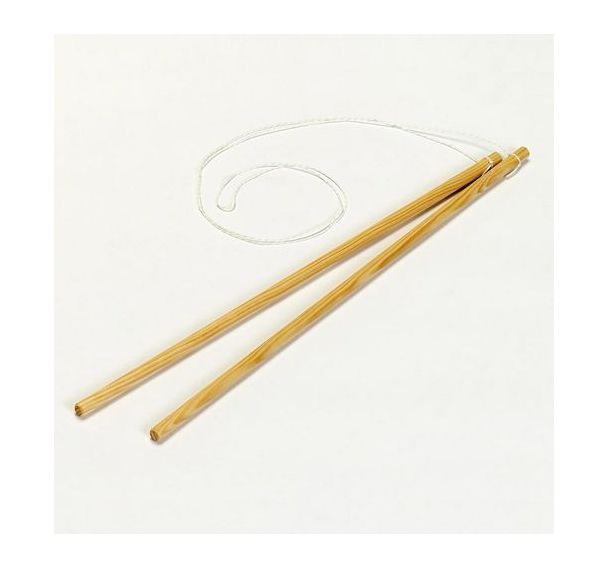 Baguettes de diabolo en bois avec ficelle