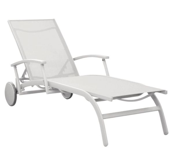 Bain de soleil ELEGANCE TPEP/alu accoudoirs roues Proloisirs