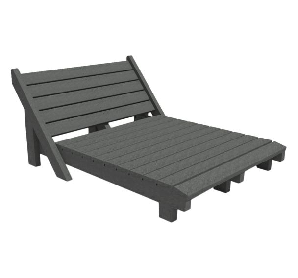 Bain de soleil EQUATEUR 2 places plastique recyclé - Espace Urbain