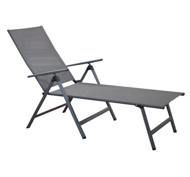 Bain de soleil Lit pliant Ciro châssis grey/assise gris