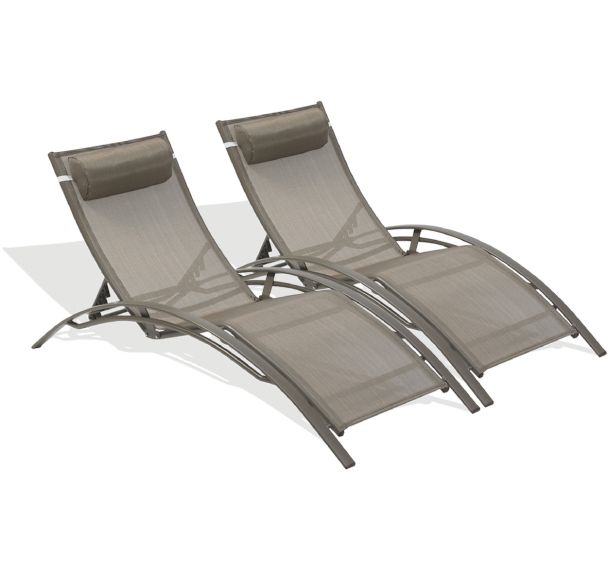 Bain de soleil pre-monte empilable CL76 en lot - DcbGarden