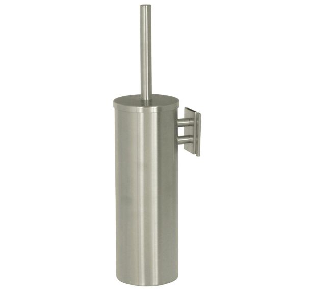 Balai-brosse WC avec support JVD inox brossé - fixation murale