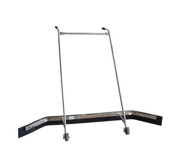 Balai chasse-eau en acier inoxydable - largeur 140 cm