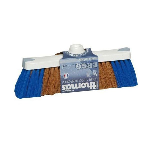 Balai coco moustache renfort bleu Ergotouch