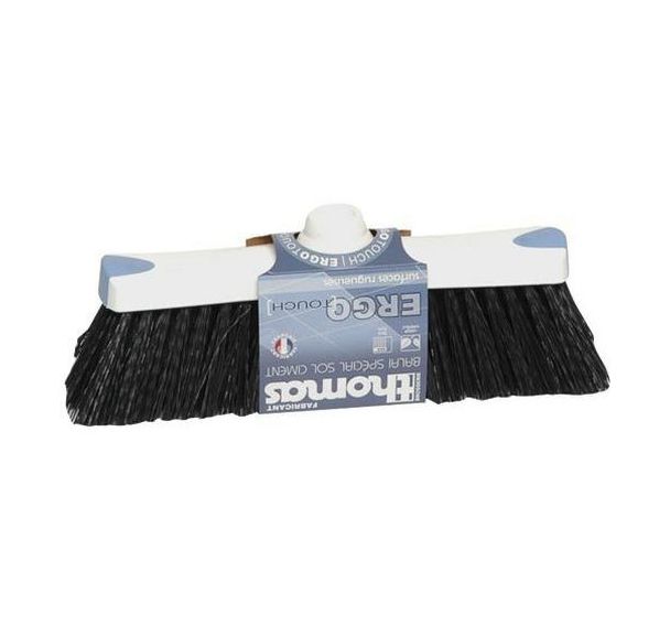 Balai fibre dure renfort bleu Ergotouch