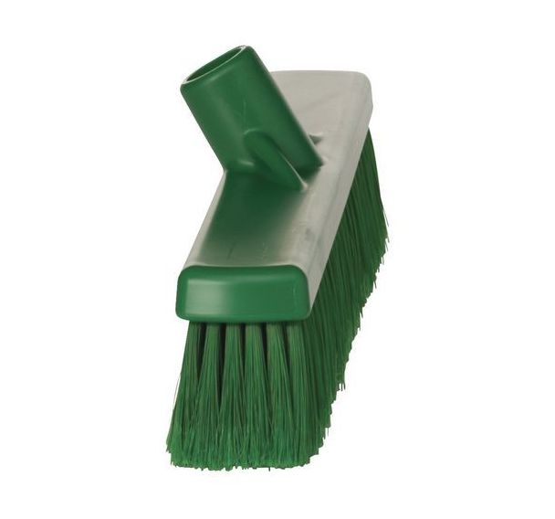Balai fibre souples/fleurées - 410 mm Vert