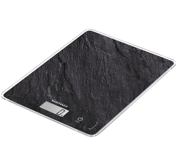 Balance 5 kg Effet Pierre Noire - Page Compact 300 - Soehnle