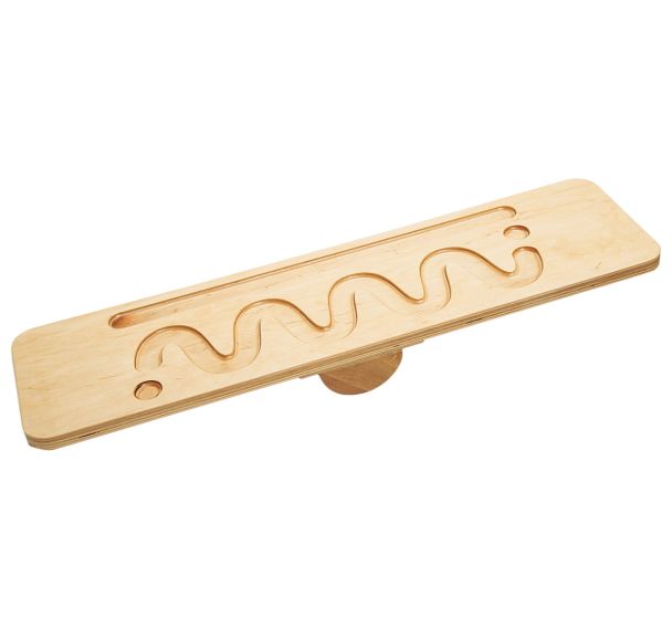 Balance bille en bois motif vague