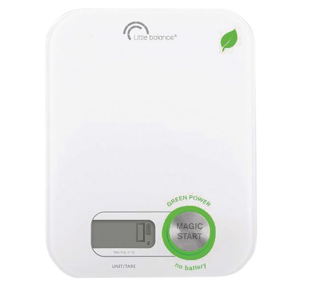 Balance culinaire 5 kg Blanche - Green Power - 8198 - Little Balance