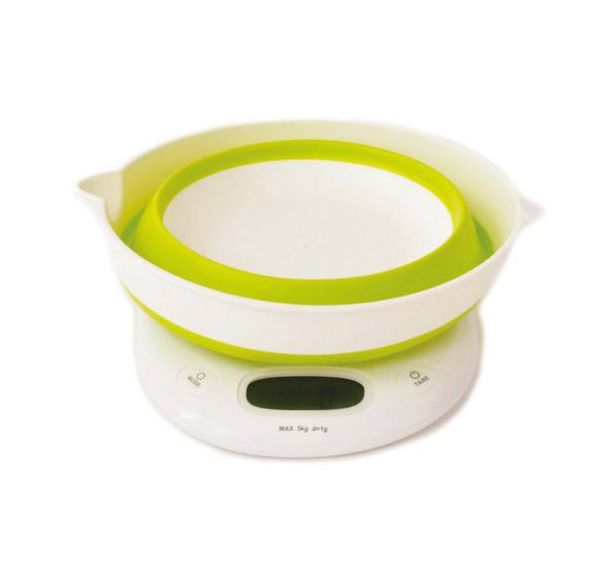 Balance culinaire Bol 'Up (bol pliable) Blanc/Vert