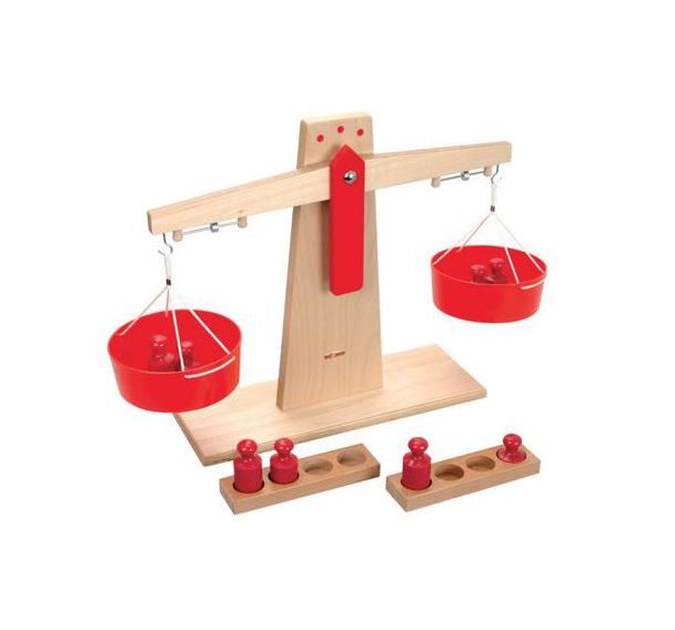 Balance en hêtre blanc stable