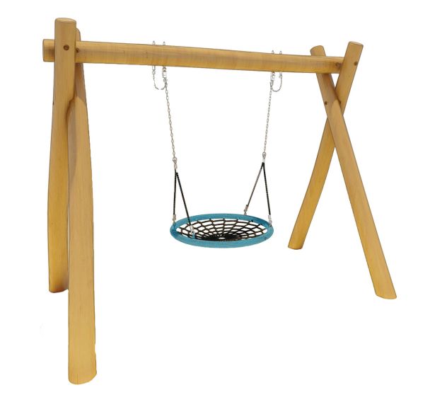 Balançoire nid d'oiseau robinier scellement direct