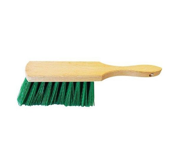 Balayette fibres mi-dures avec manche en bois court