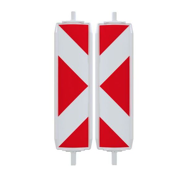 Balise plastique 40 - Film classe 1 - Flèche - Deux faces - Schake