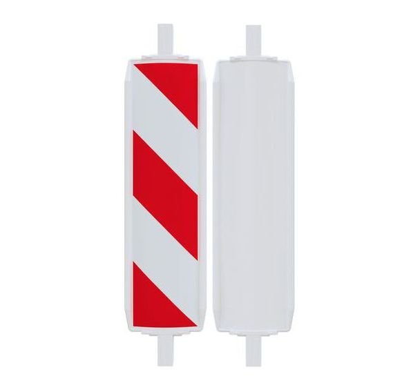 Balise plastique 60W - Film classe 2 - Hachuré - Une face - Schake