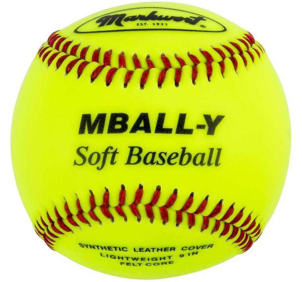 Balle de baseball 9 Soft Flex fluo