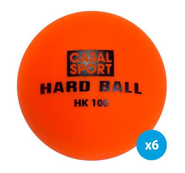 Balles de hockey hard club - lot de 6