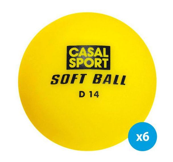 Balles de hockey soft school - lot de 6