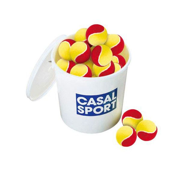 Balles easy play mini-tennis casal sport - seau de 60