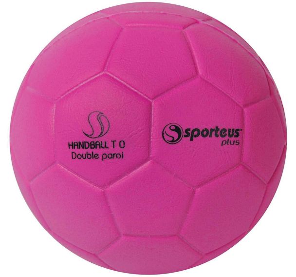 Ballon Hand Init. Double mousse PVC Sporteus T0 Ø155 mauve