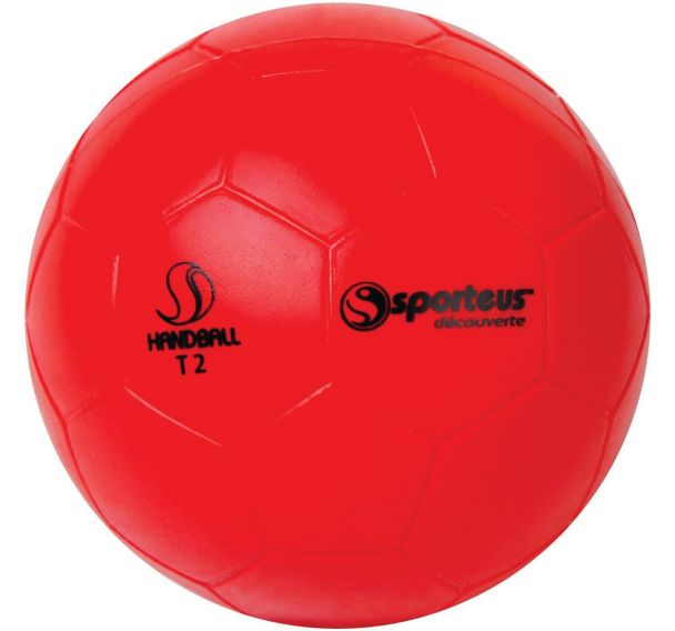 Ballon Hand Initiation PVC Sporteus T2 Ø 175mm 360 g rouge