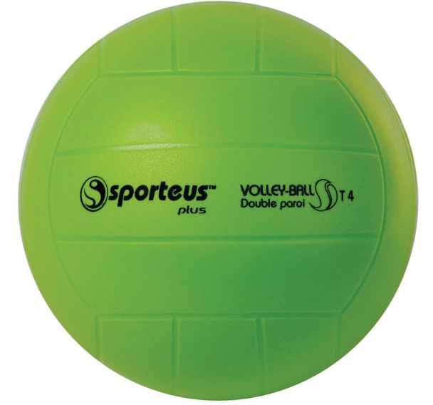 Ballon Volley Init. Double mousse PVC Sporteus Ø10 vert