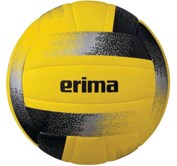 Ballon de volley-ball - Erima - jaune/noir/argent