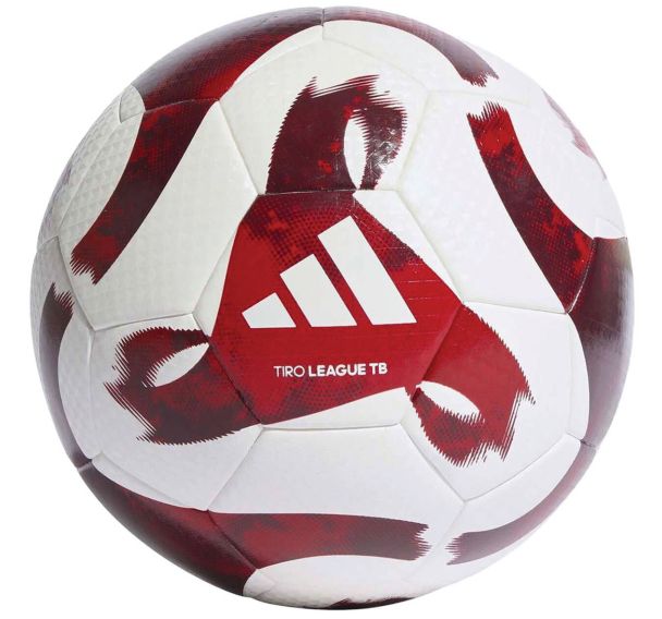 Ballon foot - adidas - Tiro League TB Blanc/Rouge foncé