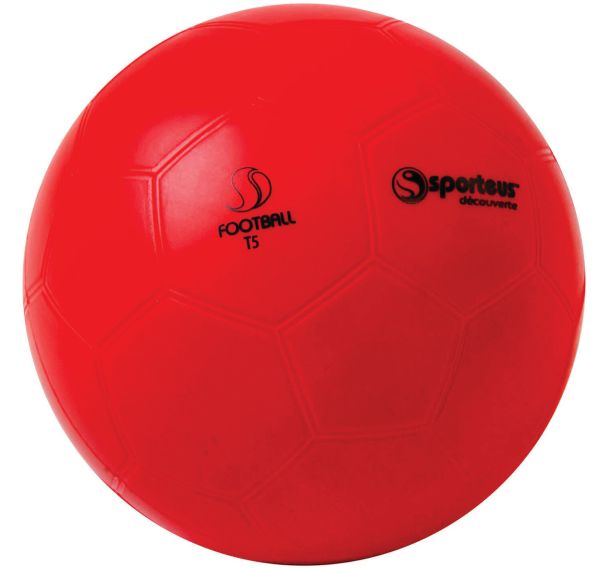Ballon foot Initiation PVC Sporteus T5 Ø 220mm 420 g rouge