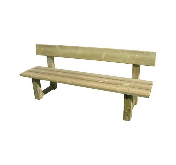 Banc 200 cm assise 3 lames - pin