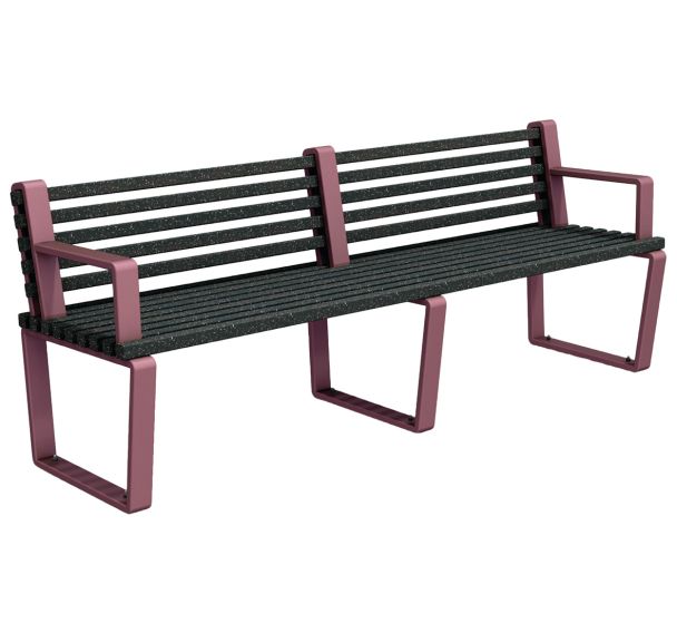 Banc Arbane droit 220 cm Ipra/alu - Urbemob