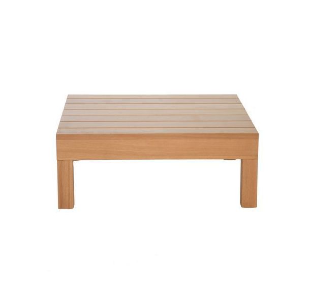 Banc Aris 40 cm - assise et piètement Iroko