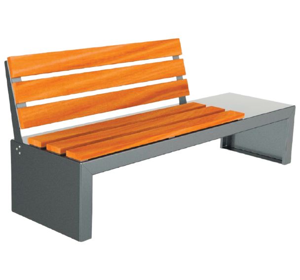 Banc BEAUNE 196 cm bois/acier