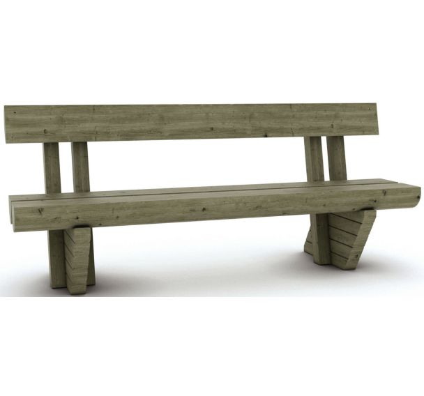 Banc Croisic 200x60x80 cm - pin traité