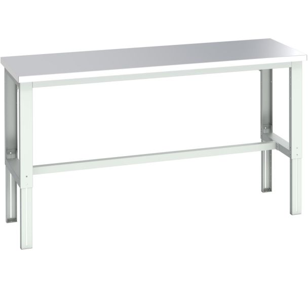 Banc Cubio acier inoxydable-2000x750x740-1140mm-Bleu