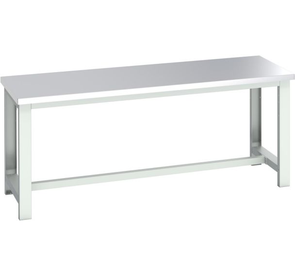 Banc Cubio acier inoxydable-2000x750x840mm-Bleu