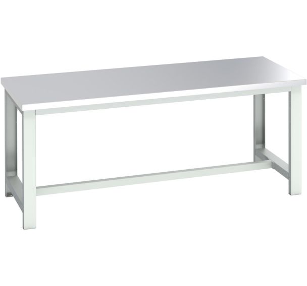Banc Cubio acier inoxydable-2000x900x840mm-Bleu