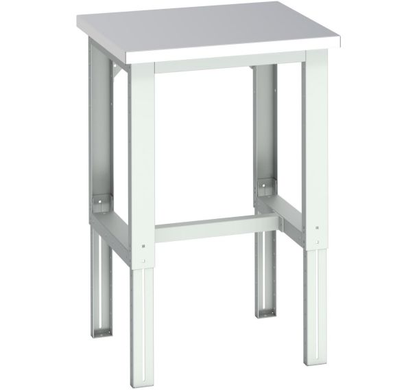 Banc Cubio acier inoxydable-750x750x740-1140mm-Bleu