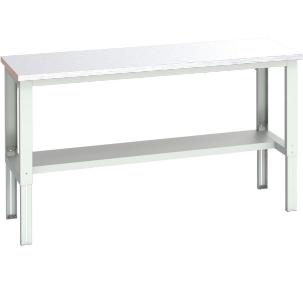 Banc Cubio acier mi-étagère-2000x750x740-1140mm-Bleu