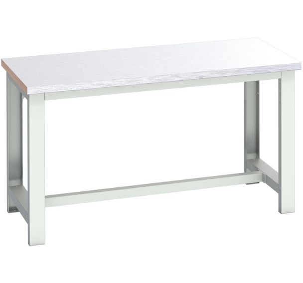 Banc Cubio revêtement en acier-1500x750x840mm-Bleu
