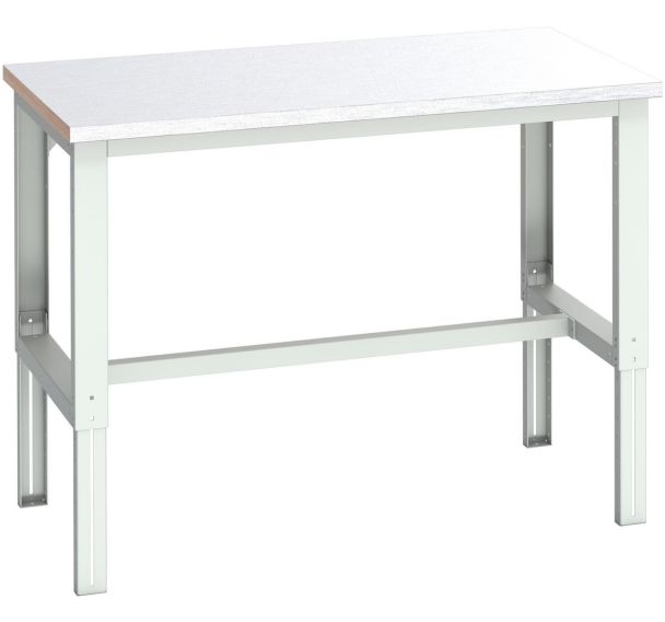 Banc Cubio revêtement en acier-1500x900x740-1140mm-Bleu