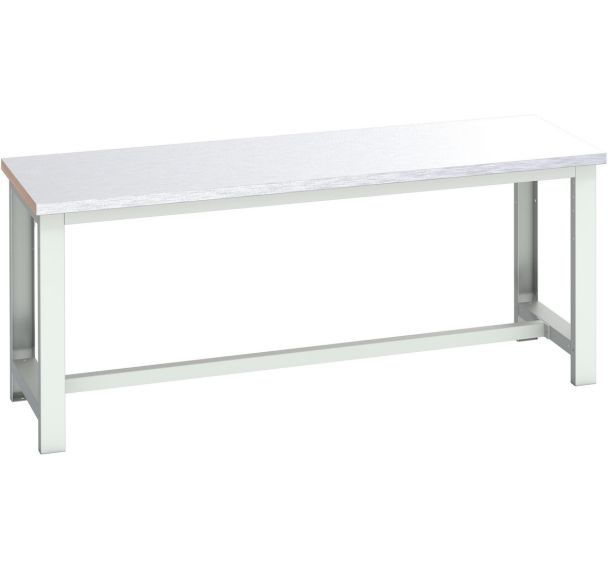 Banc Cubio revêtement en acier-2000x750x840mm-Bleu