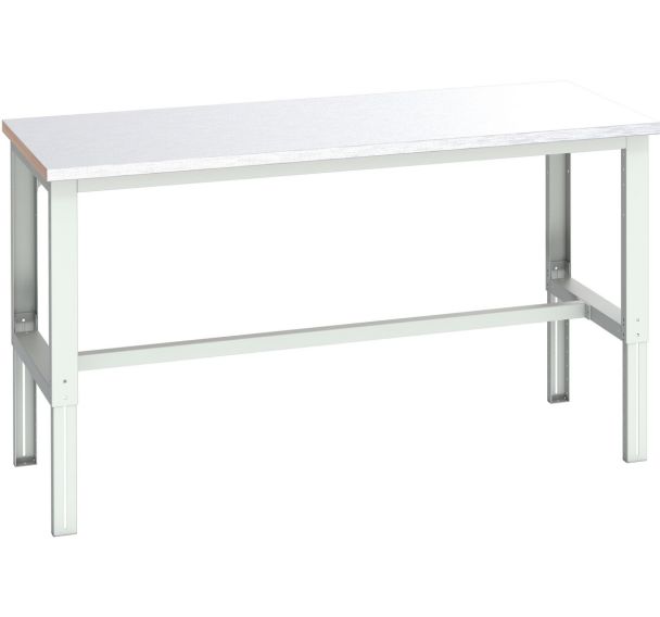 Banc Cubio revêtement en acier-2000x900x740-1140mm-Bleu