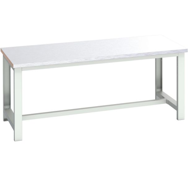 Banc Cubio revêtement en acier-2000x900x840mm-Bleu