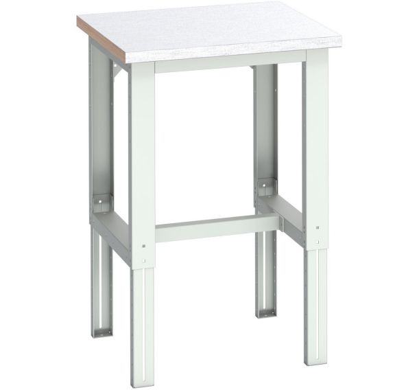 Banc Cubio revêtement en acier-750x750x740-1140mm-Bleu