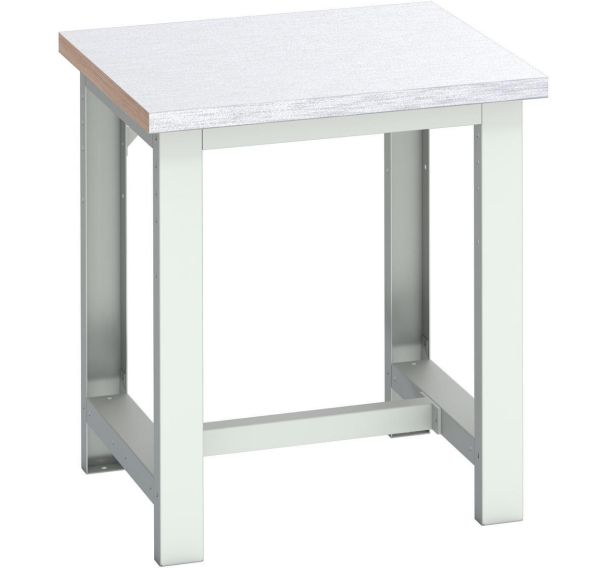 Banc Cubio revêtement en acier-750x750x840mm-Bleu