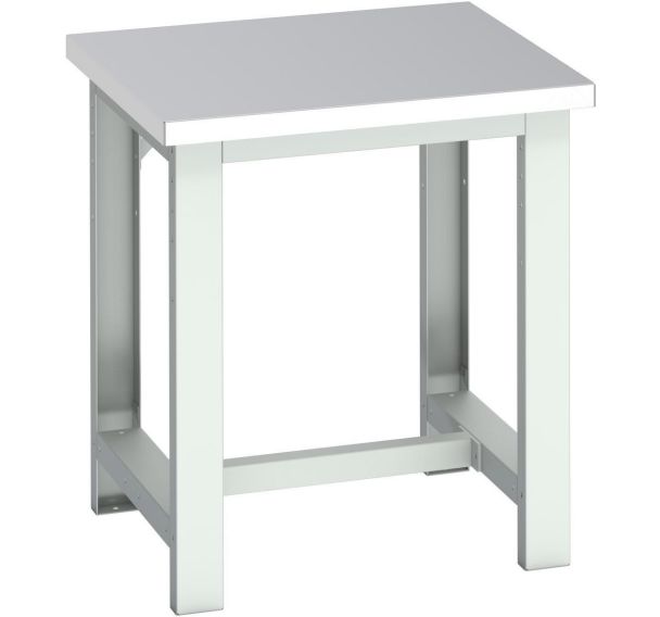 Banc Cubio revêtement en acier inoxydable-750x750x840mm-Bleu