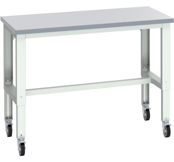 Banc Cubio sur roues-1500x750x840-1140mm-Bleu